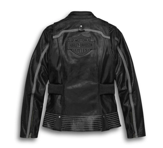 Women's Genuine Lambskin Leather Applique Mesh Jacket Made by Handmade at   Women's Coats Shop